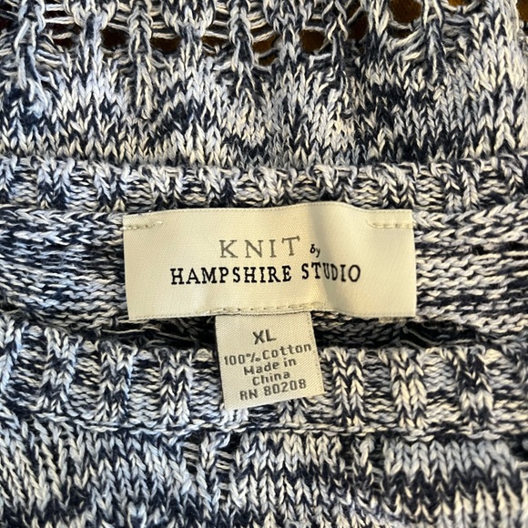 Knit By Hampshire Studio Sweater Open Knit Multicolor - Picture 14 of 14